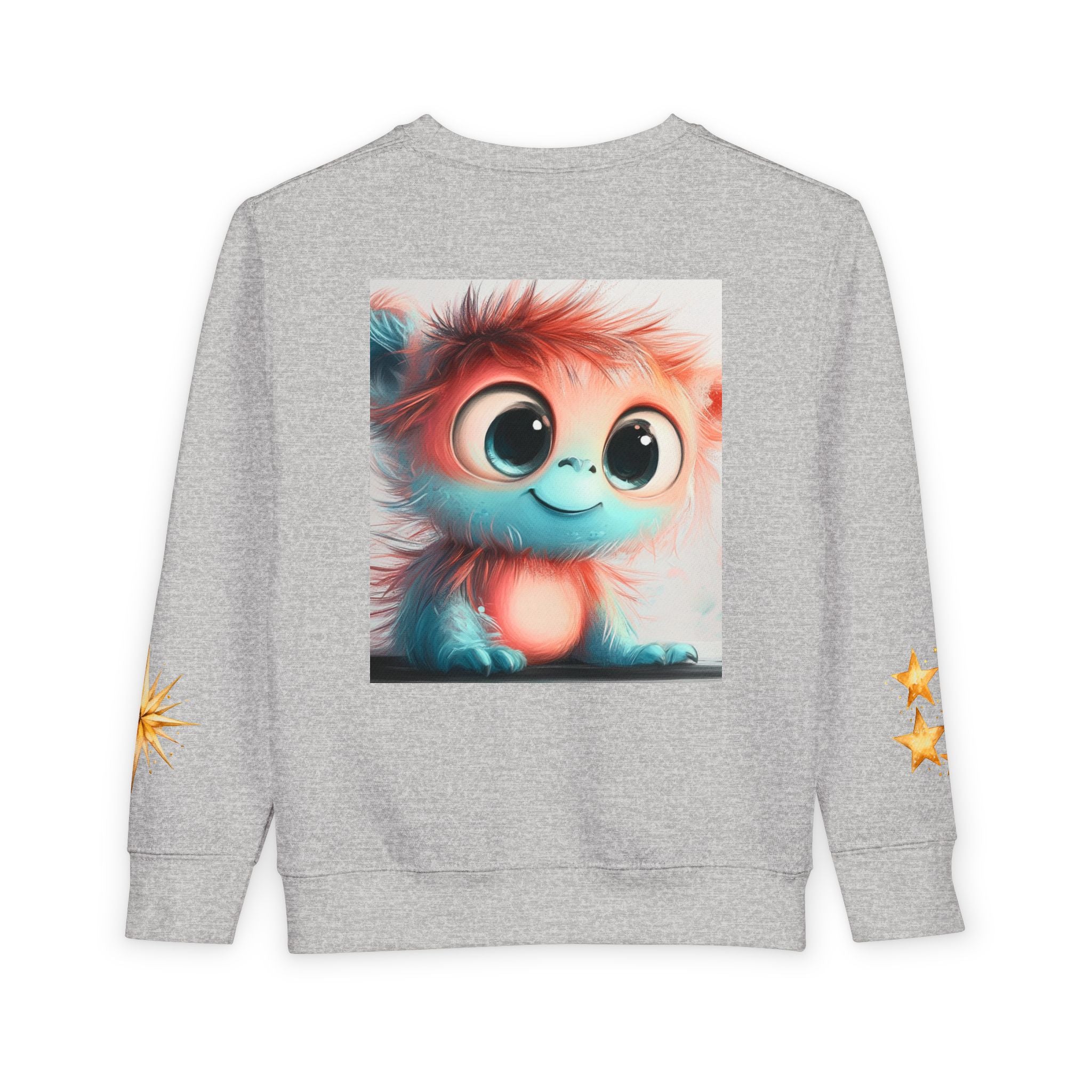 Whimsical Toddler Sweatshirt with Adorable Monster Design, Kids' Cozy Apparel, Baby Gift, Cute Animal Clothing, Fun Sweater