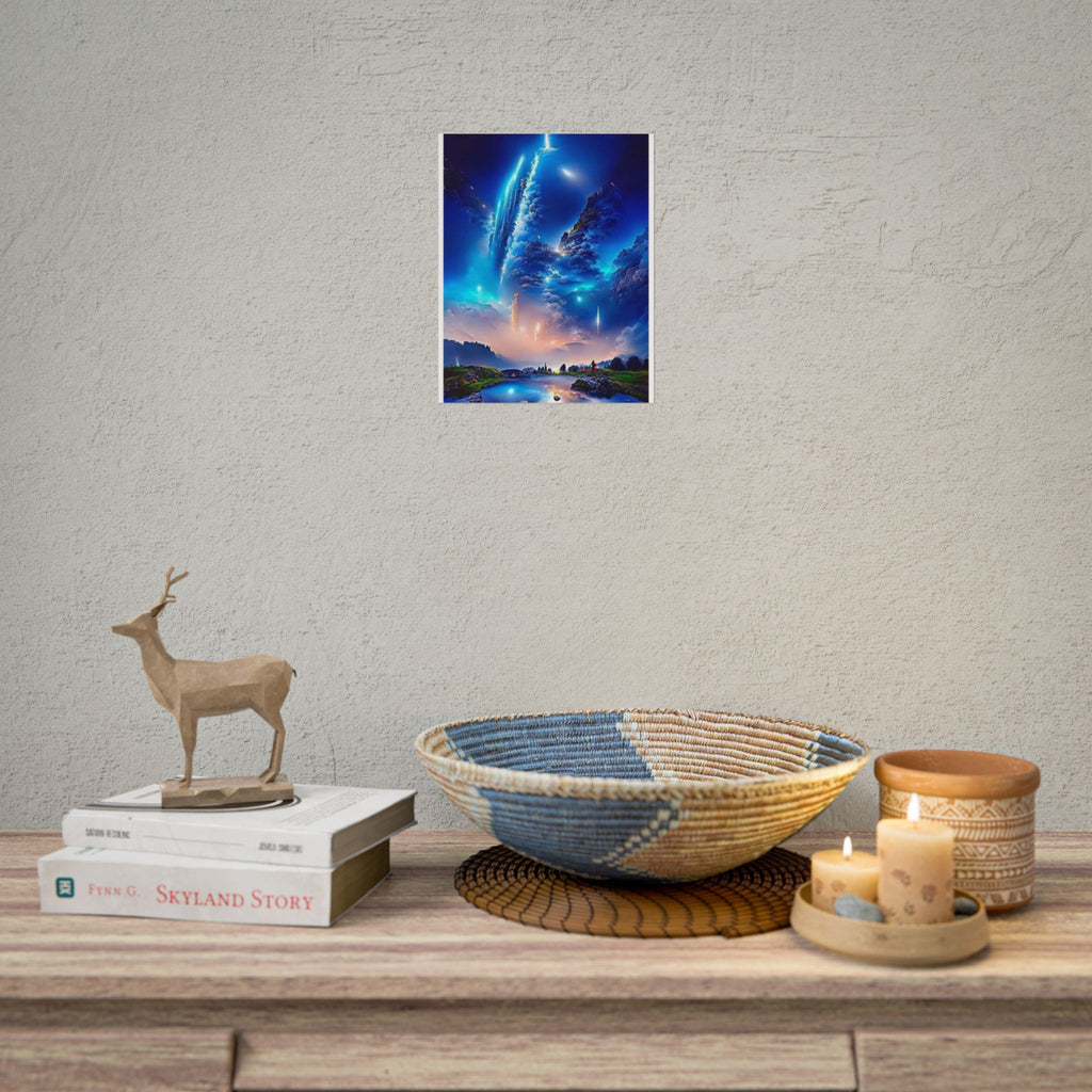 Cosmic Landscape Rolled Posters, Wall Art Decor, Bedroom Aesthetics, Gift for Space Lovers, Unique Home Decor