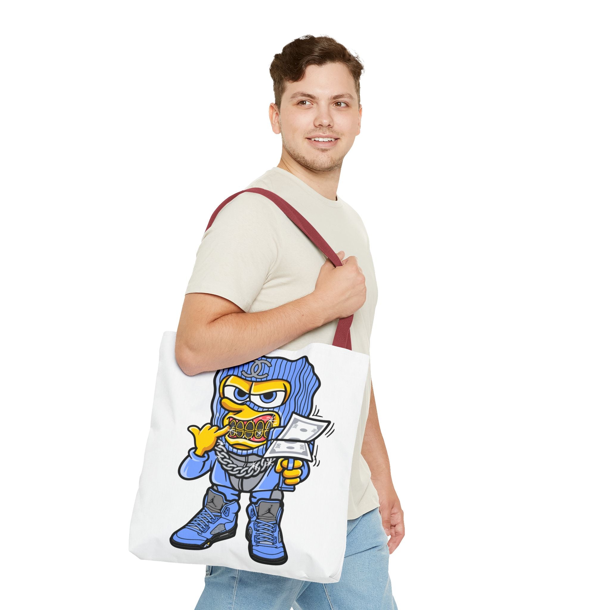 Trendy Graphic Tote Bag, Cool Urban Style, Perfect for Everyday Use, Gifts for Fashion Lovers, Street Art Vibe, Funky Accessory