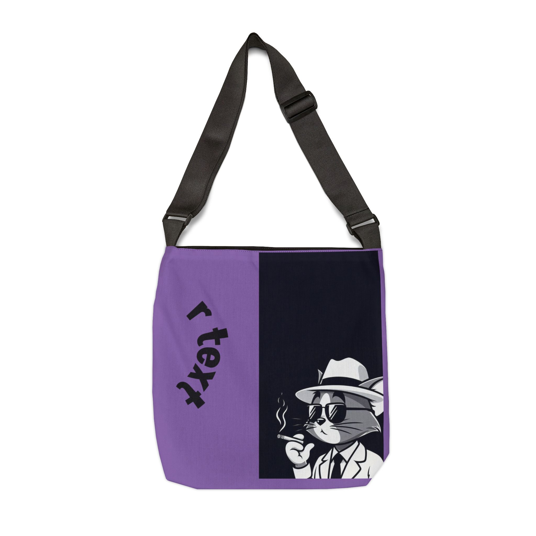 Stylish Adjustable Tote Bag - Funky Cat Design, Perfect for Shopping, Travel, Daily Use, Gift for Cat Lovers