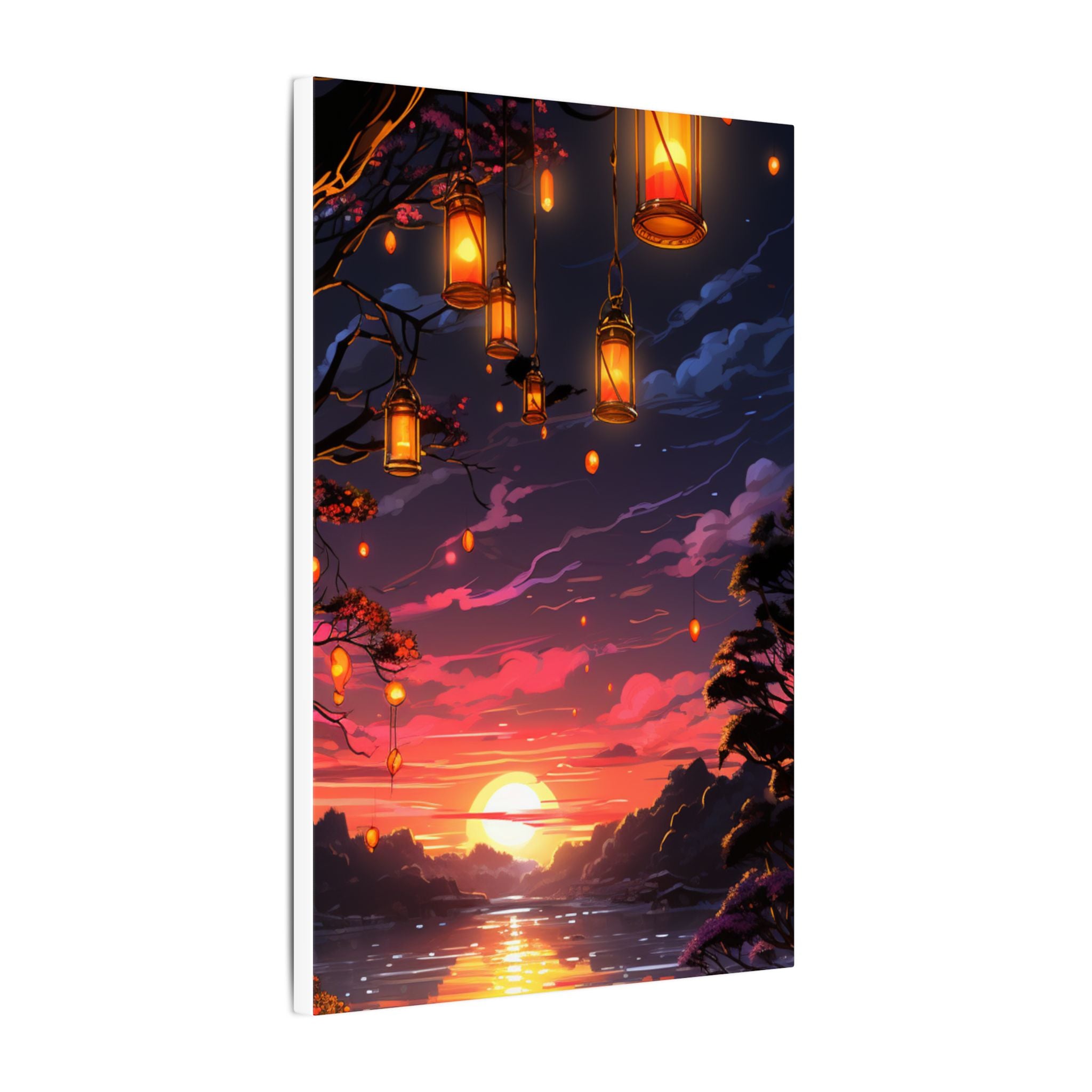 Canvas Matte "Sunset Lanterns"-Decor de Perete"